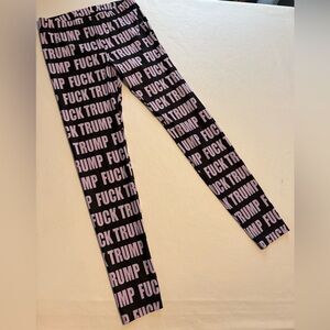 RARE!!! Poprageous FU€K TRUMP leggings - size large